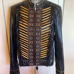 Double D Ranch Leather Jacket Sz1X